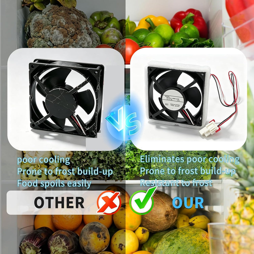 Refrigerator Evaporator Fan Replacement for Samsung RF18HFENBSR & More
