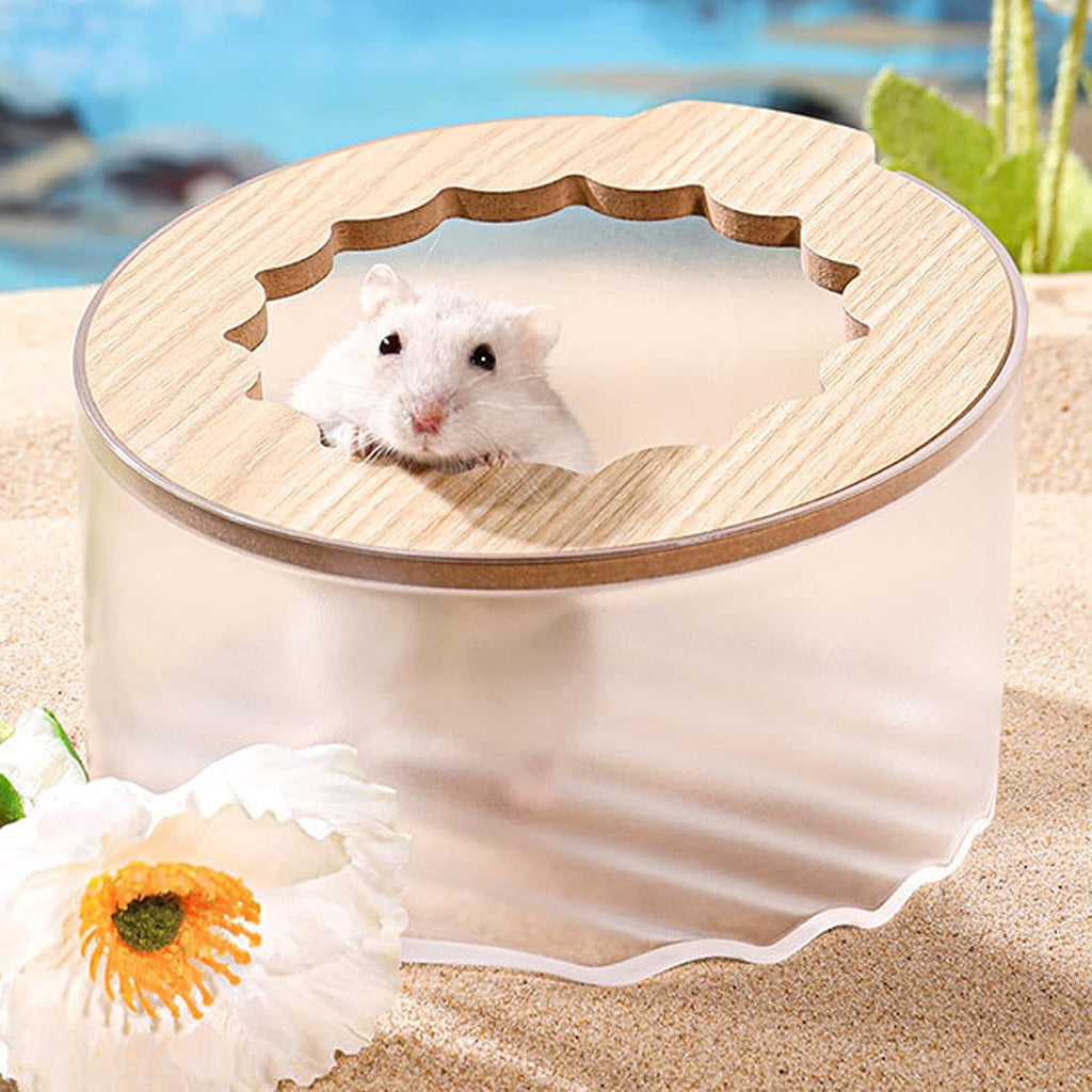 Hamster Sand Bath Box, Small Animal Bathroom & Digging Room, Easy to Clean