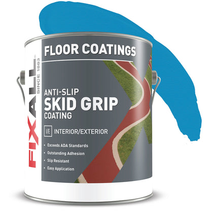 Skid Grip Anti-Slip Coating, 1 Gallon, Cobalt, Exceeds ADA Standards, Ideal for Safety Areas, Slip-Resistant