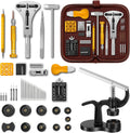 【Combination Version】Eventronic Watch Repair Tool Kit + Watch Press Tool 154PCS, Professional Watch Link Removal Kit
