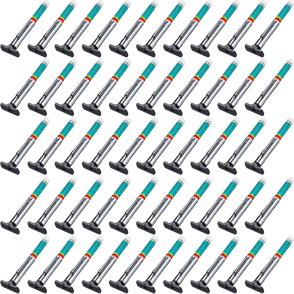 BBTO Tire Tread Depth Gauge Tool Color Coded Green, 50 Pieces
