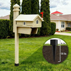 4 "x 4" Mailbox Mounting Post Base Black Heavy Duty Metal Mailbox Post Mount Base Mail Box Posts Anchors Mail Box