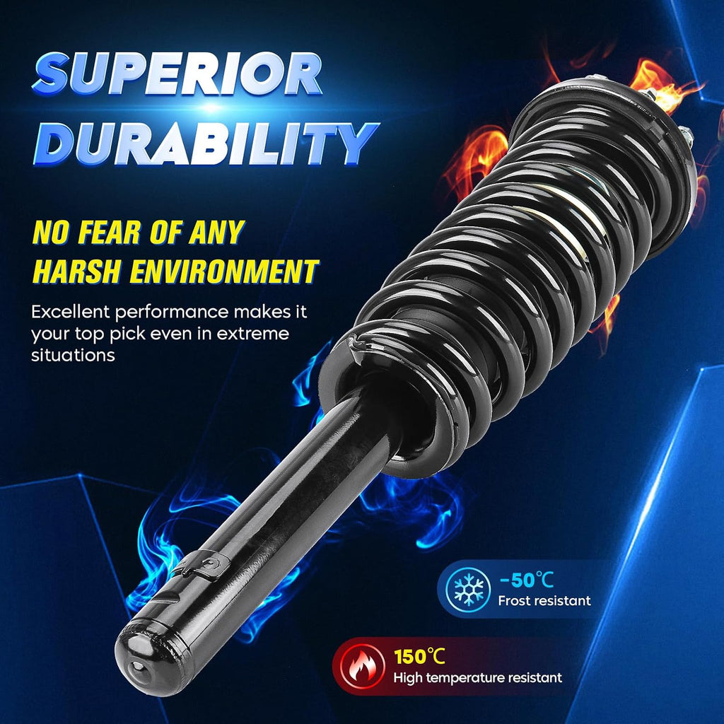 Front Strut Shock Assembly w/Coil Spring for Honda Accord 2003-2007, Replace 172123L 172123R, Left & Right, 2PCS