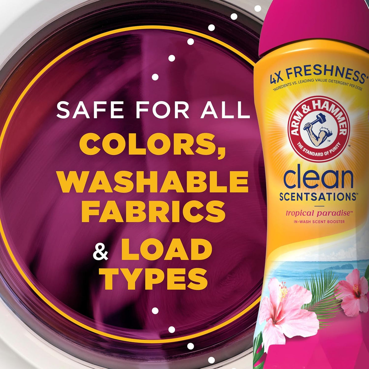 Clean Scentsations Laundry Scent Booster, Tropical, 45 Oz