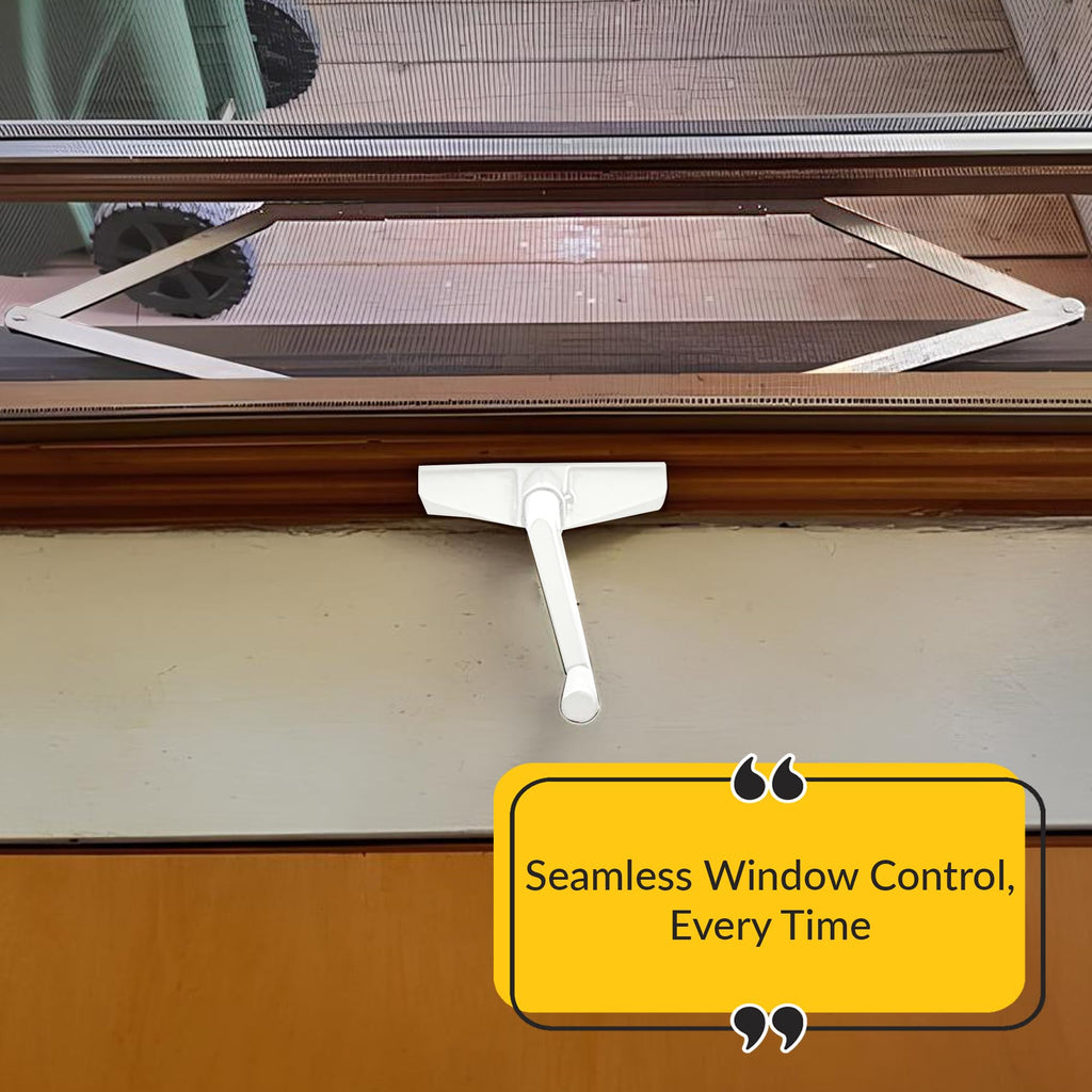 Awning Operator Dual Pull, Metal, 25" Length, White Finish