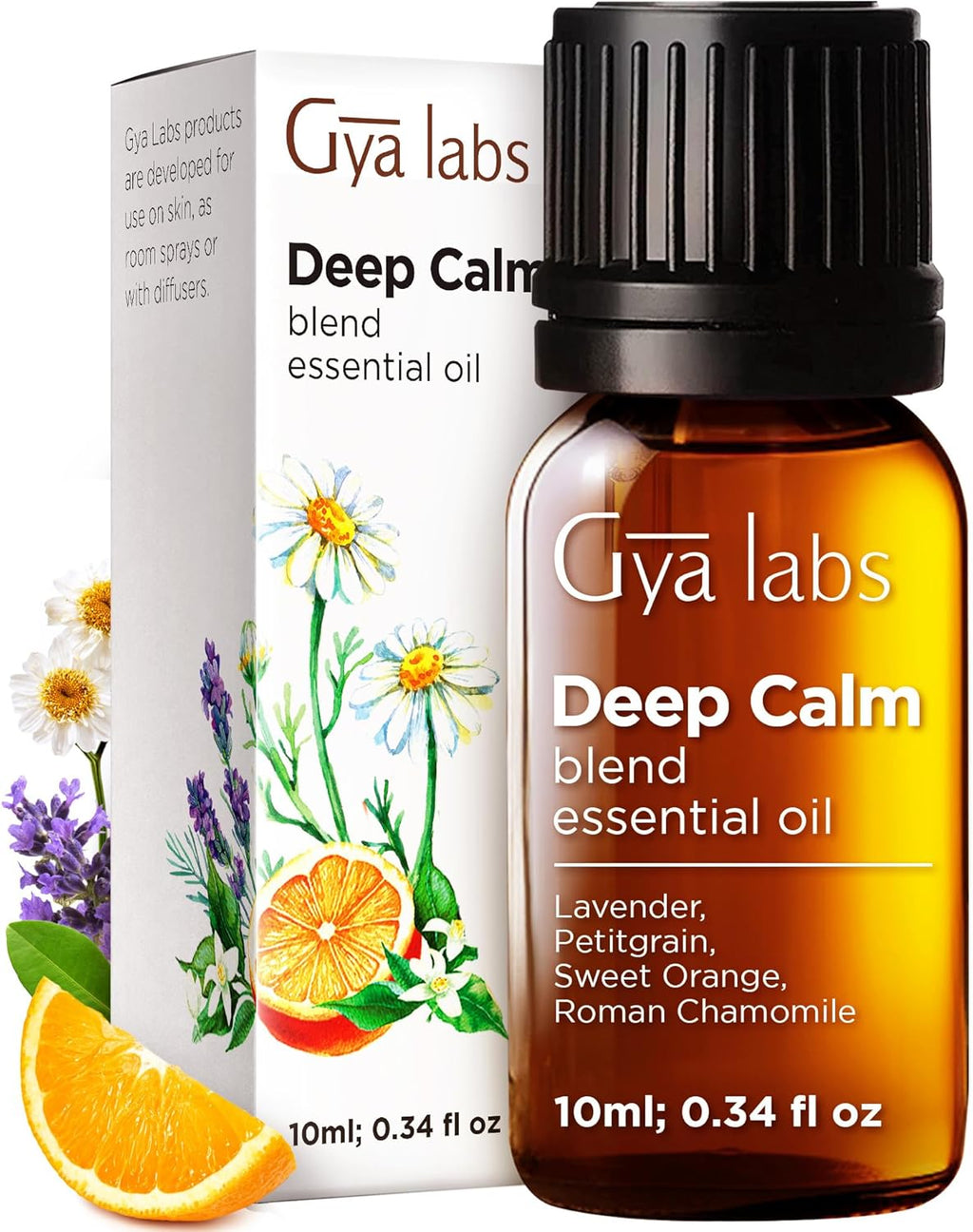 Deep Calm Essential Oil Blend for Relaxation & Emotional Balance - 0.34 fl oz - Calm Aromatherapy Oils for Diffusers