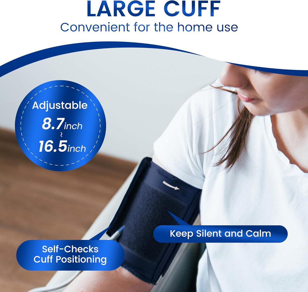 Upper Arm Blood Pressure Monitor for Home Use, FDA-Cleared FSA&HSA Eligible