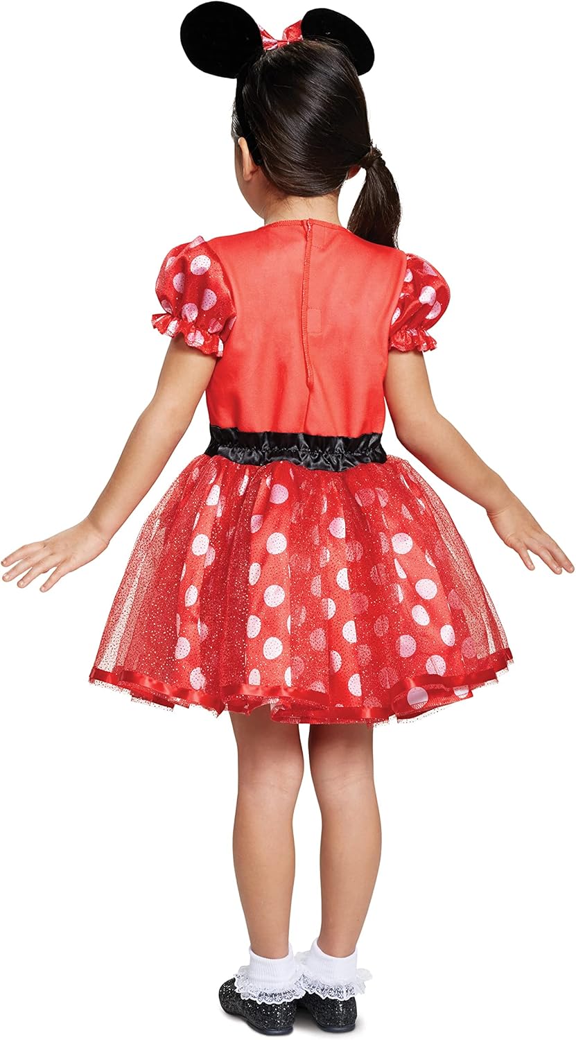 Baby girls Disney Baby Minnie Mouse Infant Child Costume, Red, 12-18 Months US