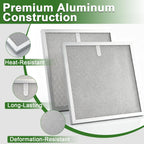 2-Pack Range Hood Aluminum Mesh Grease Vent Stove Filter 11 X 11 X 0.37 Inches