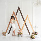 Wooden Arch for Wedding Boho Decor (Triangle)