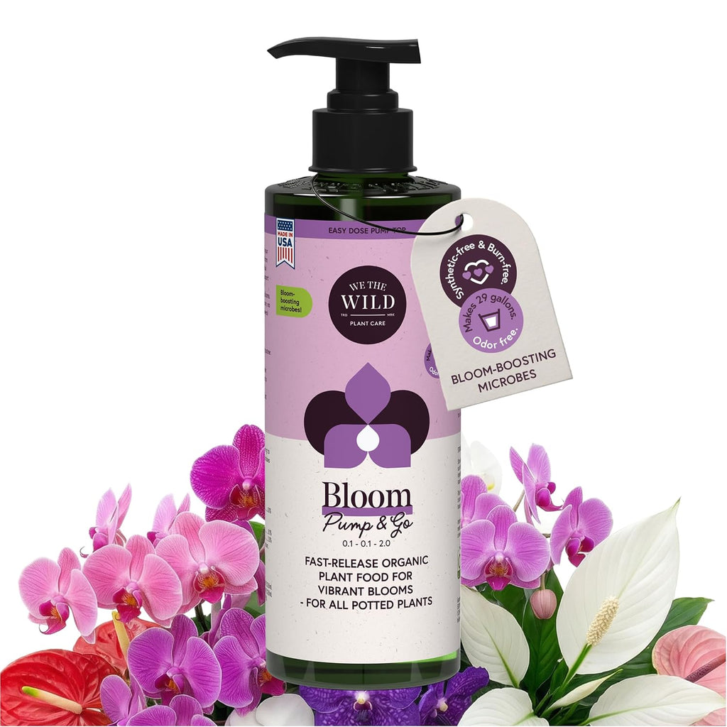 We the Wild Organic Bloom Pump & Go | Orchid Flower Booster |16.9 oz