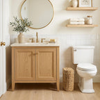Wicker Bathroom Trash Cans with Removable Liner, Oval