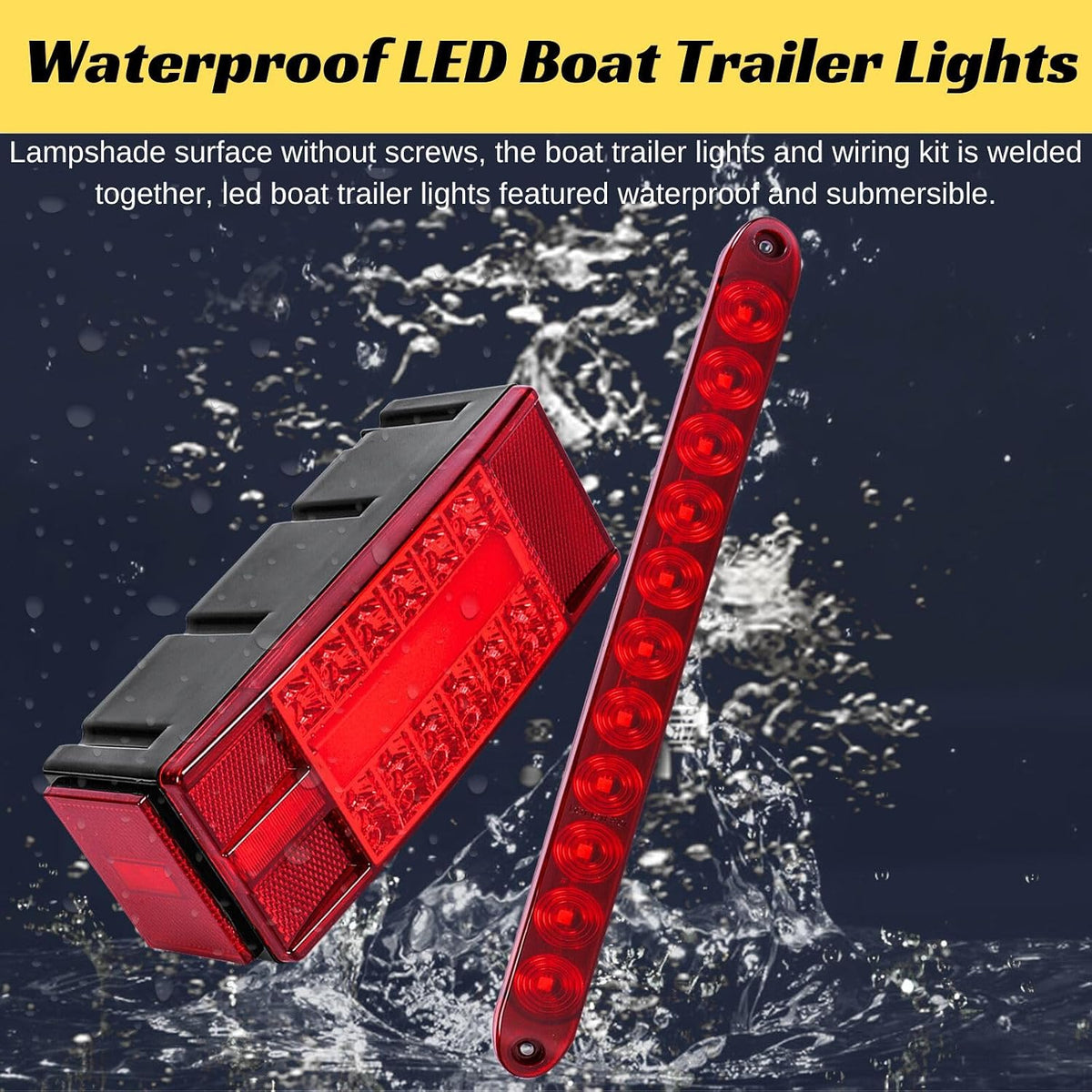 Boat Trailer Lights, Submersible Trailer Light LED Kit