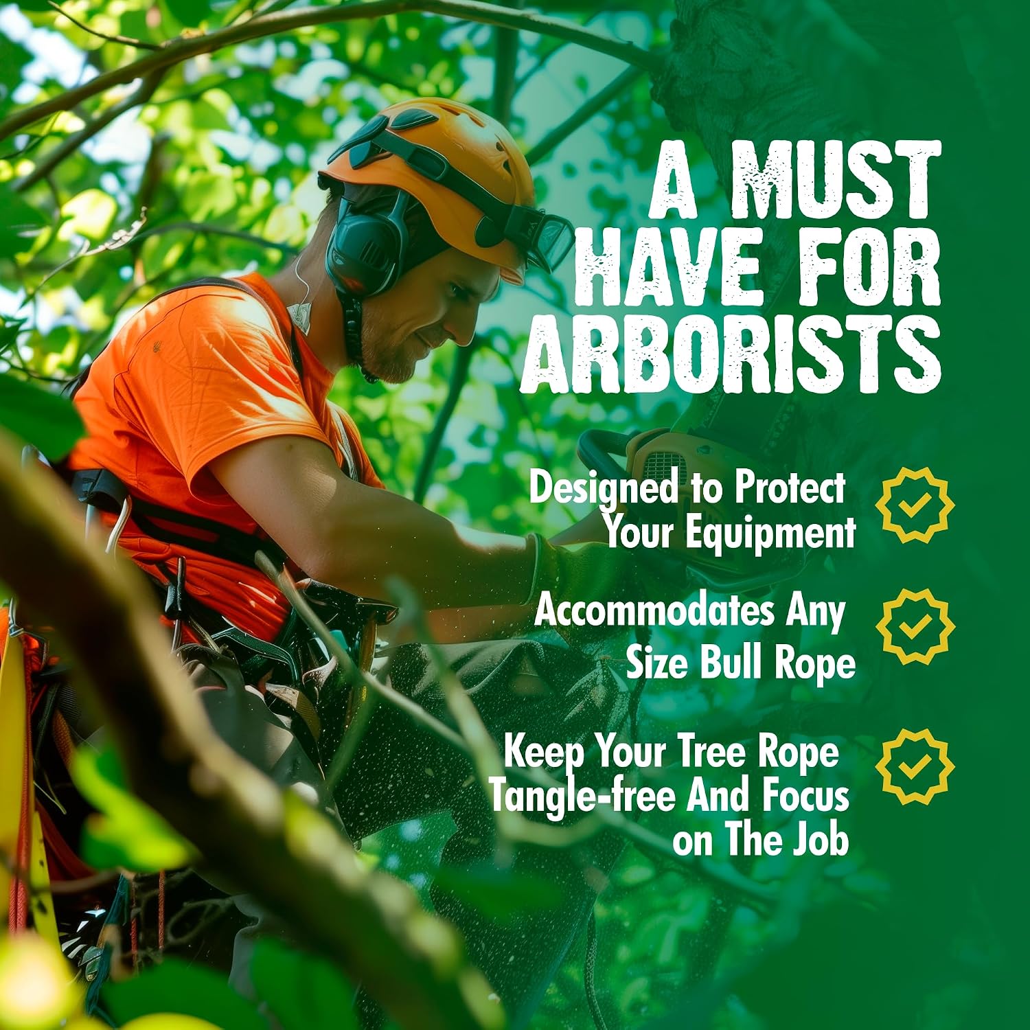 Large Arborist Rope Bag - Bucket Style Storage Bag | Arborist Equipment | Tree Climbing Gear | Heavy Duty Nylon Gear