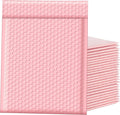 Bubble Mailers 8.5x12 Inch 25pc Light Pink Shipping Bags, Chic Packaging Bags For Small Business, Colored Padded