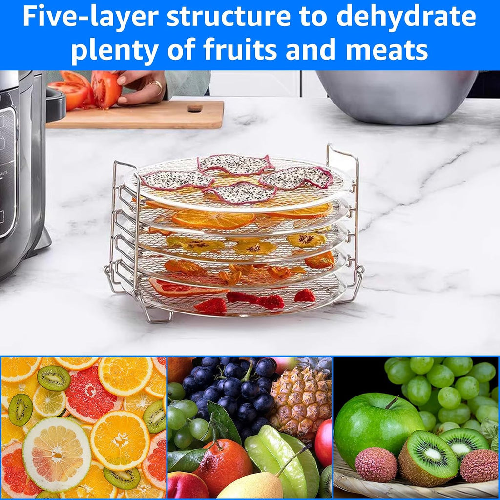 Dehydrator Rack For Ninja Foodi Accesories, Stainless Steel Stand Accesories, Dehydrator Stand With 5 Stackable