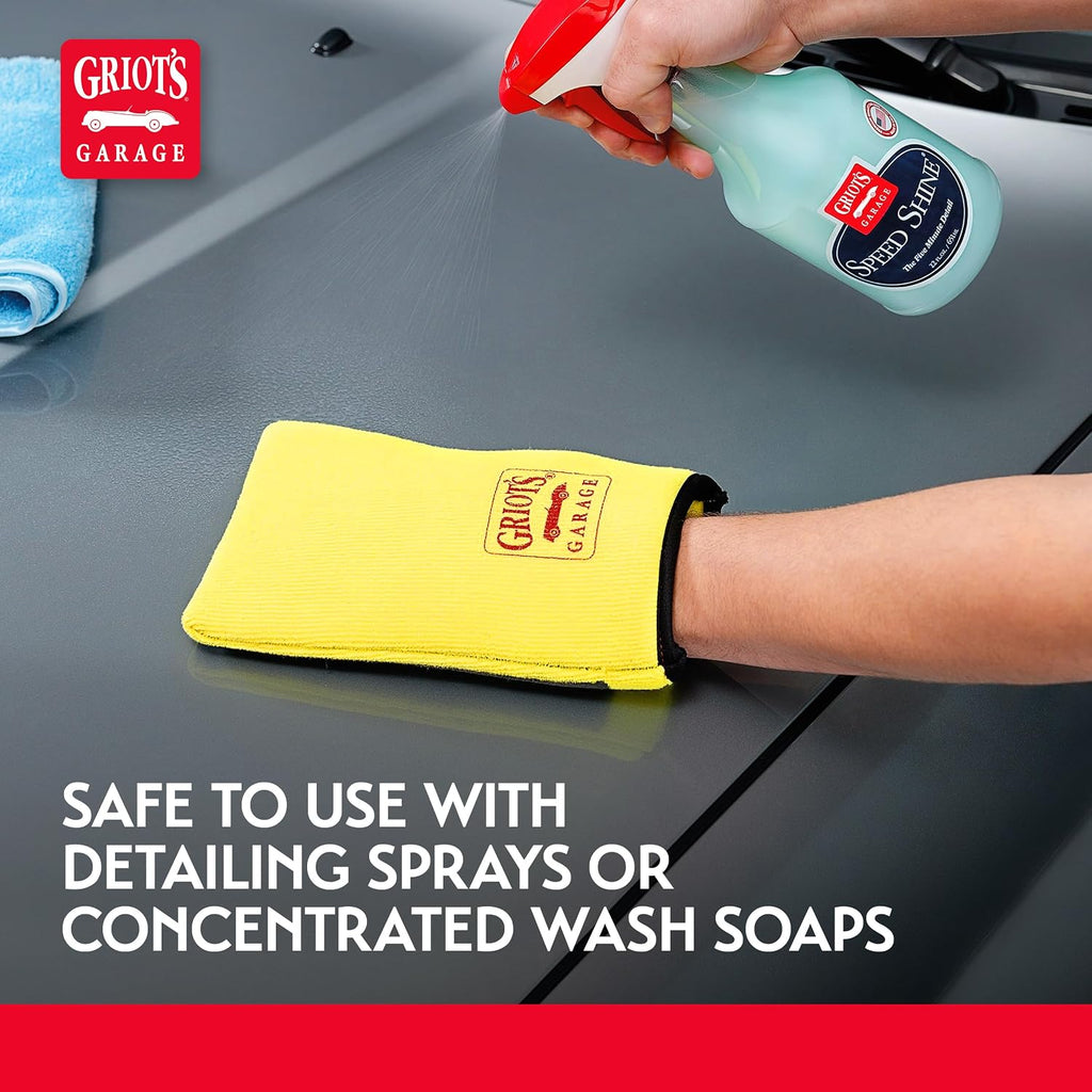 Fine Surface Prep Mitt for Car Detailing, Clay Bar Alternative, Auto Cleaning Tool for Paint, Glass, Chrome, and