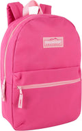 Classic 17 inch Backpacks with Adjustable Padded Straps | School Backpacks for Girls, Boys (Pink)