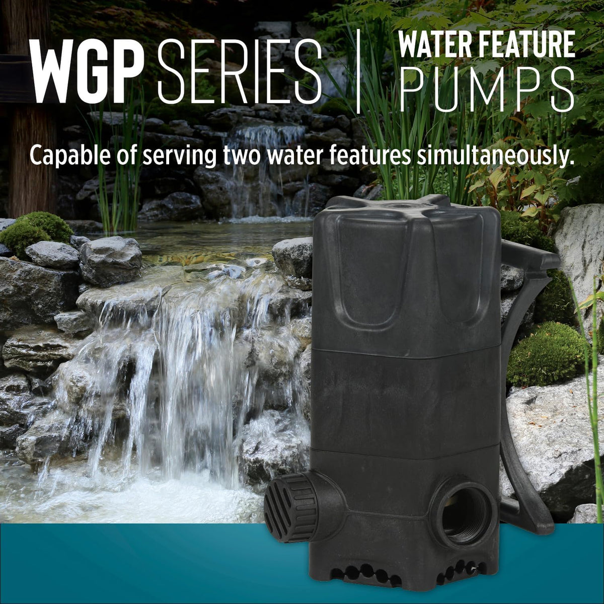 WGP-65-PW 115V, 1900 GPH Dual Discharge Waterfall/Pond Pump