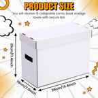 7 Pack Comic Book Storage Boxes, Holds 150-175 Comics