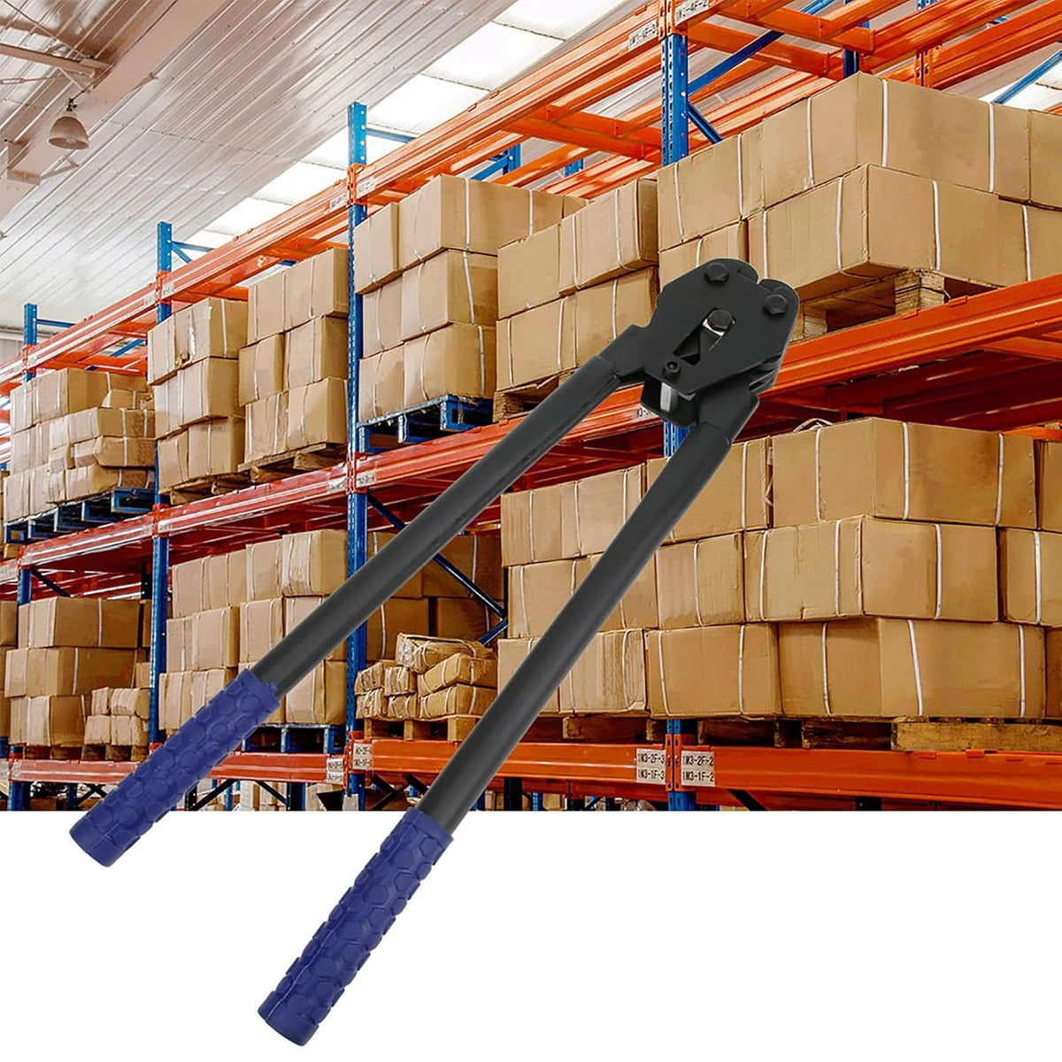 19mm Strapping Crimper, Manual Packing Tool, Labor Saving Banding Sealer with PP PET Compatibility, Ideal for