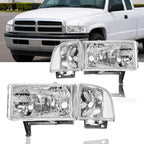 Headlights Assembly for 1994-2001 Dodge Ram 1500
