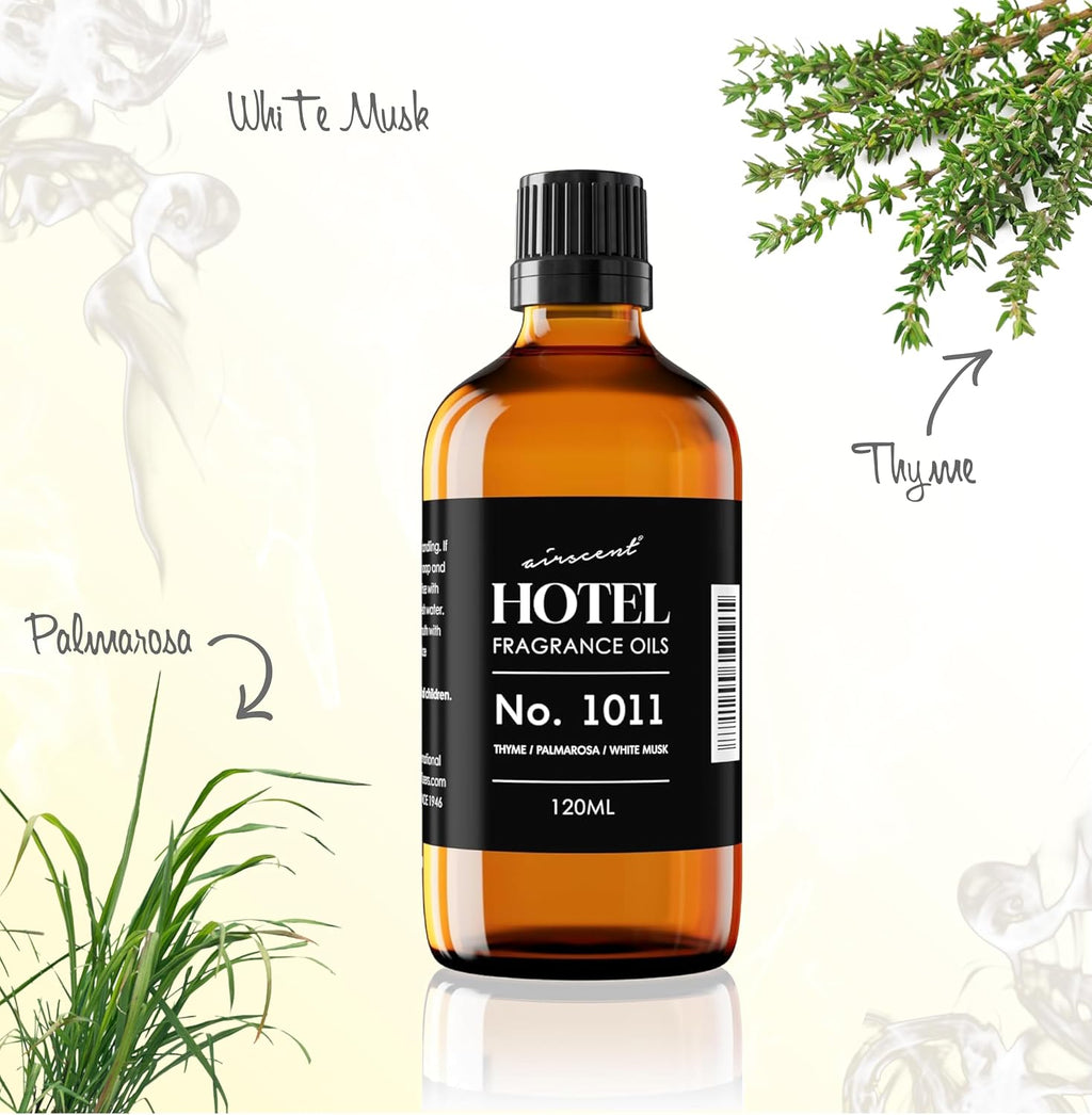 AirScent Hotel Diffuser Oil Gift Set - Beach Escape 3 Pack - 120 mL | Fragrance Oil Bottles for Ultrasonic and