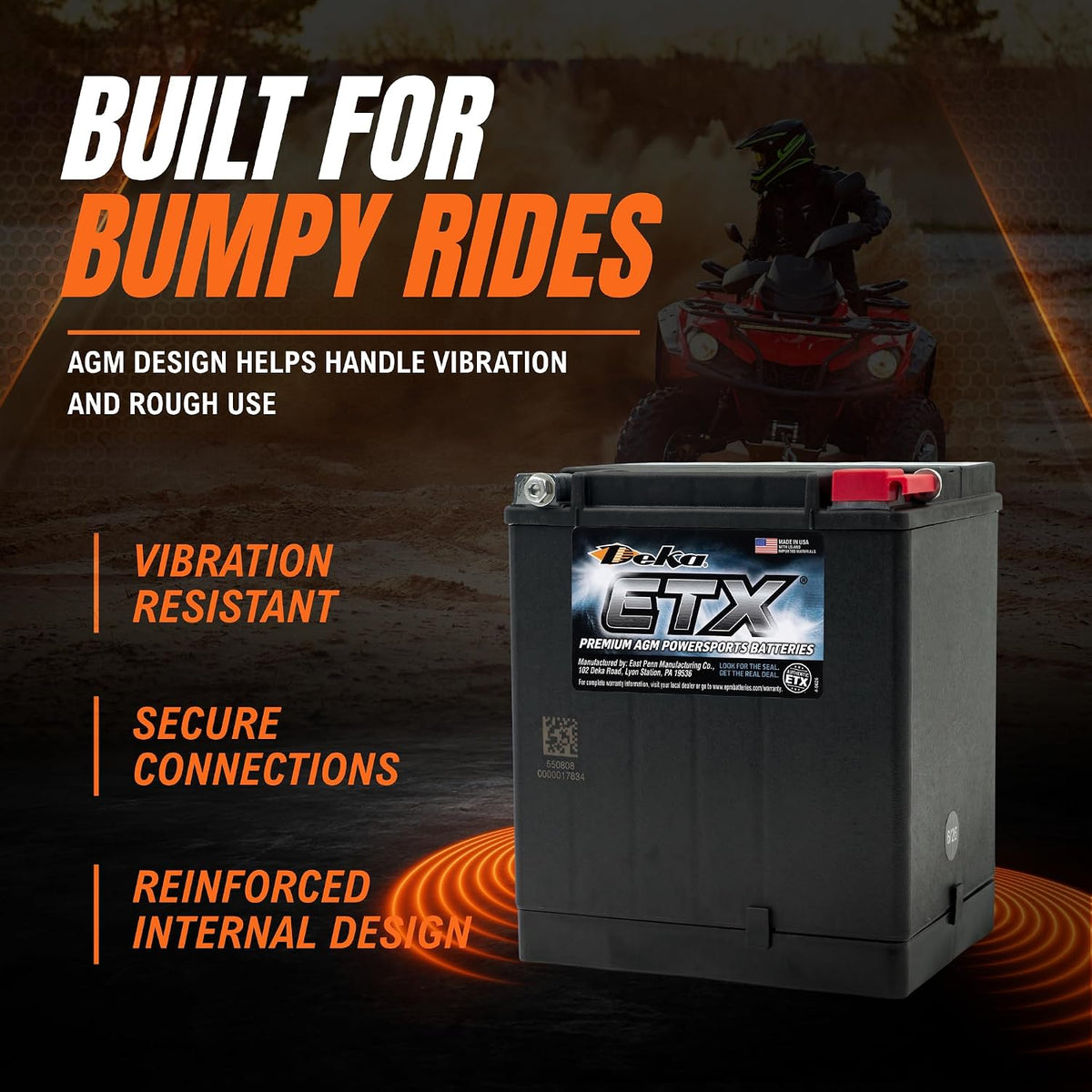 Deka AGM Battery ETX-30L Fits Select Harley Davidson Motorcycles …