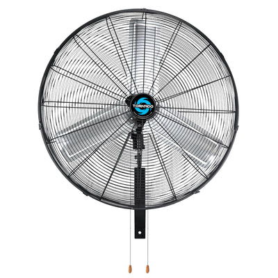 Tornado 30 Inch Pro Series High-Velocity Oscillating Wall Mount Fan – 3 Speed, 8850 CFM, 6.6 FT Cord, UL Safety Listed – Ideal for Commercial & Industrial Use, Black