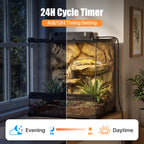 Dimmable LED UVB Reptile Light with Auto Timer, 8-Inch