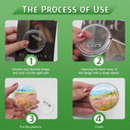 30Pcs DIY Button Pins 2.3 Inch Blank Custom Buttons Clear