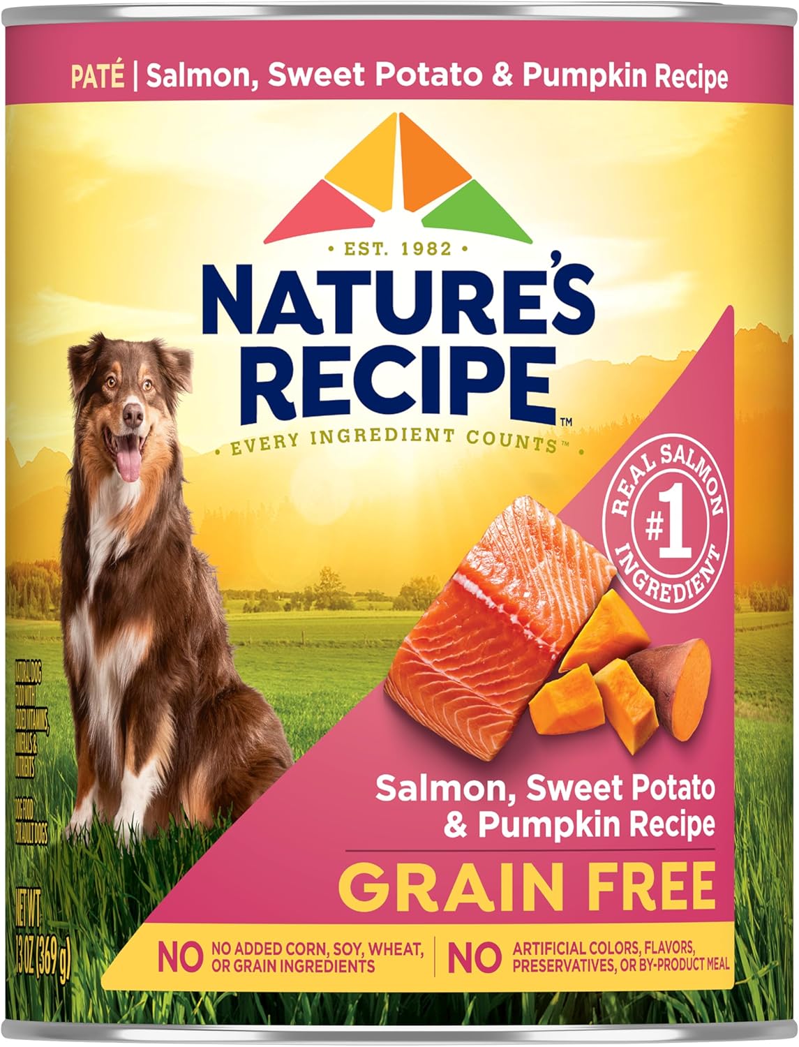 Grain Free Salmon Wet Dog Food, 13 oz. Can (Pack of 12)