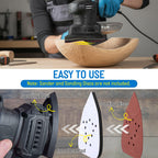 5 Pack 12 Hole Mouse Sander Interface Pad Compatible with Black Decker