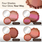 Huebeam Jumbo Gradient Blushing Bronzer - Sunkissed, 15g