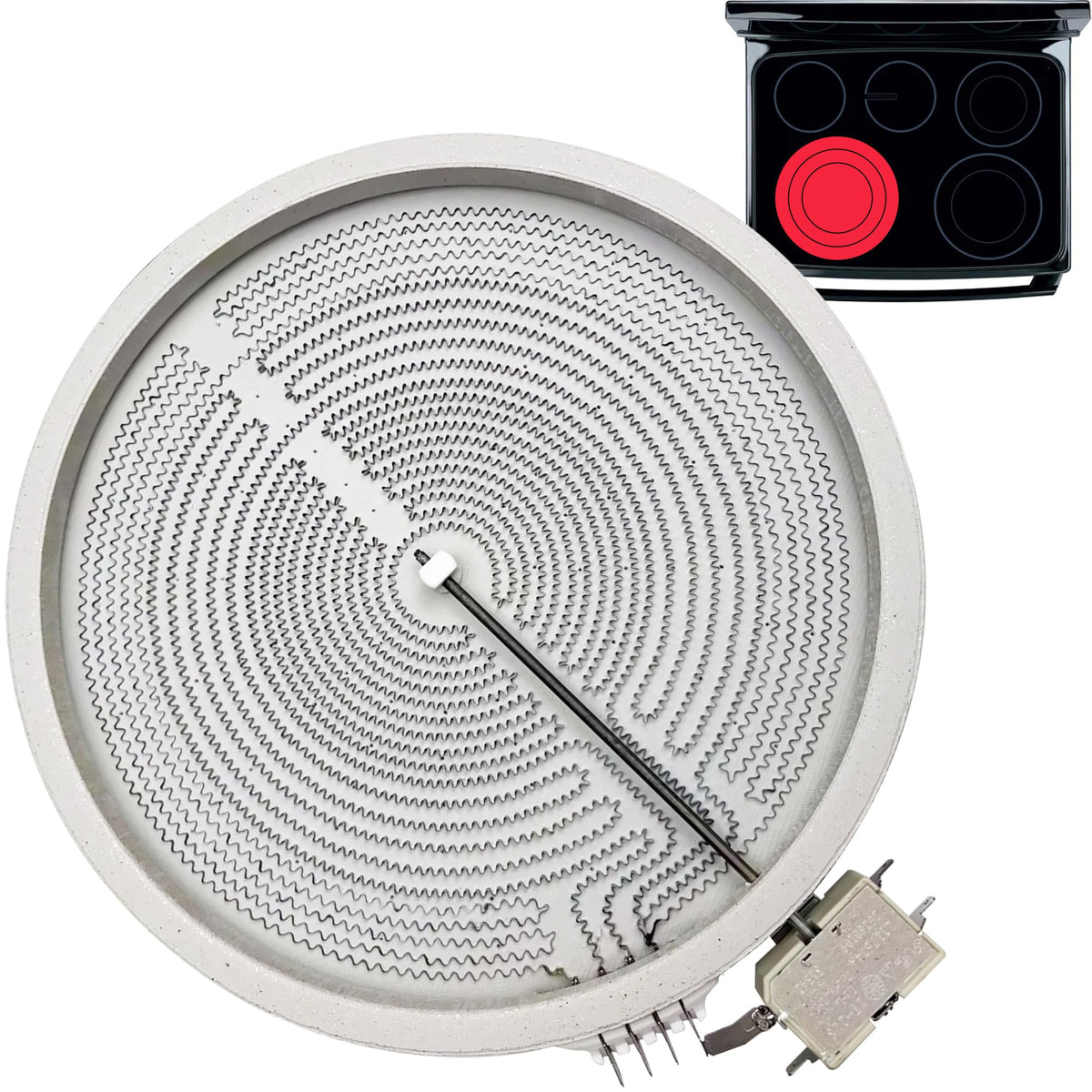 STELPART 12" 316216703 Range Triple Radiant Surface Element for Kenmore