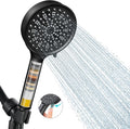 Filtered Shower Head with Handheld, Water Softener for Hard Water | High Pressure 6 Spray Mode Showerhead with
