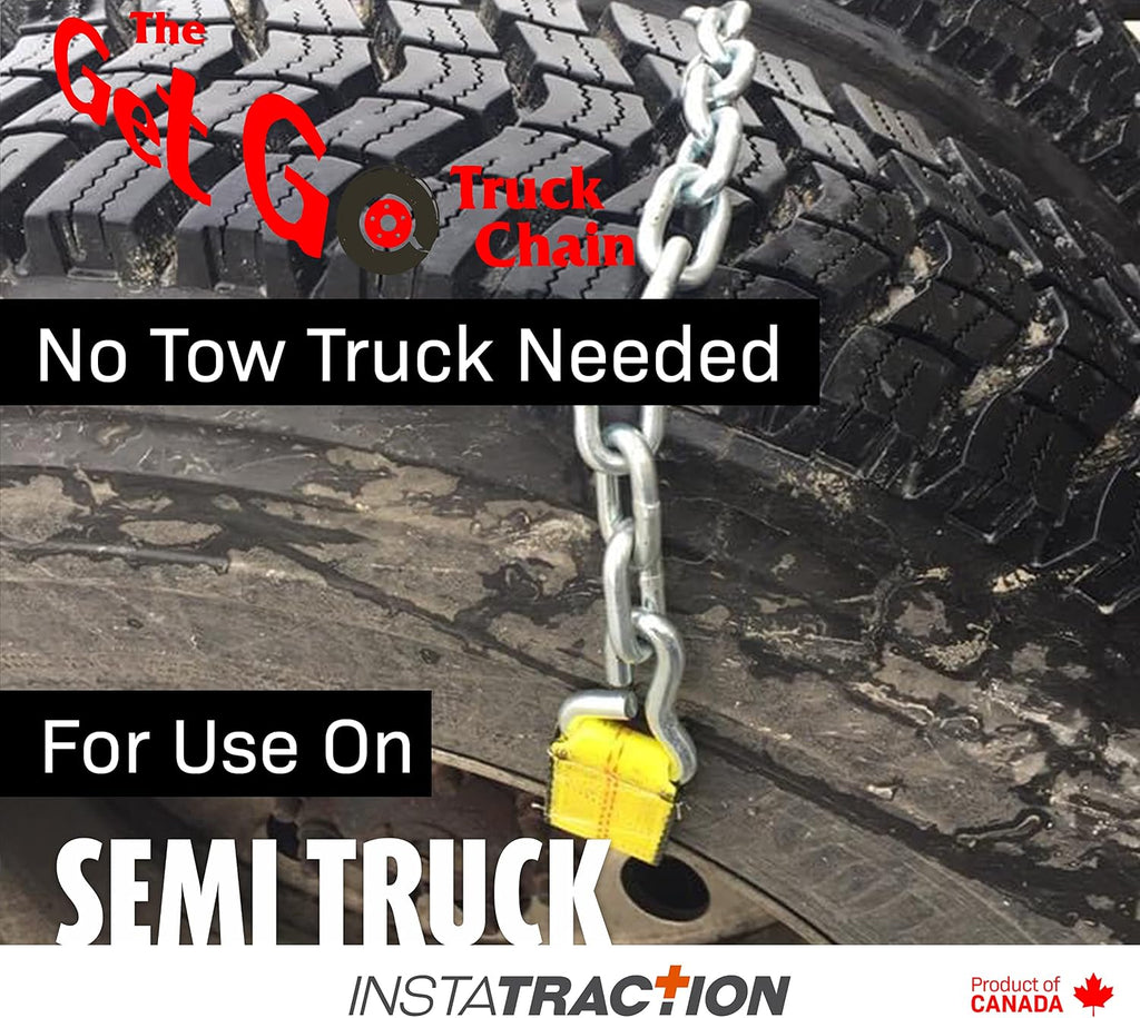 Offroad Snow Chains Alternative Traction Device For Semis & Large Trucks Easy Setup With Durable Strap & Chain Design