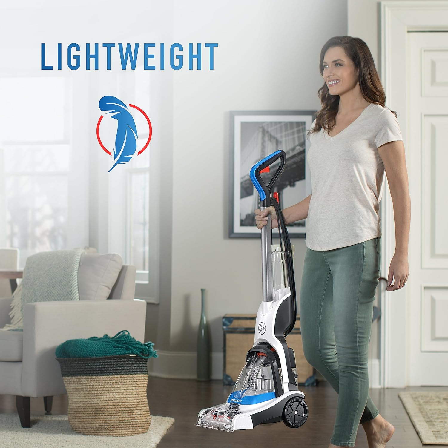 PowerDash Pet Compact Carpet Cleaner Machine, Lightweight Design | HeatForce Fast Drying, Antimicrobial Brush Roll