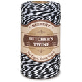 Black and White Butchers Twine – Food Safe Cotton Cooking Twine String for Trussing Turkey, Roasting, Baking, Tying