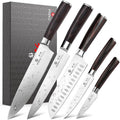 5PCS Kitchen Knife Set - Japanese High Carbon Stainless Steel Knives