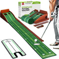 9.8FT Putting Green Mat, Automatic Ball Return Track