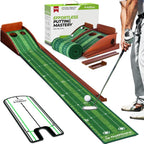 9.8FT Putting Green Mat, Automatic Ball Return Track