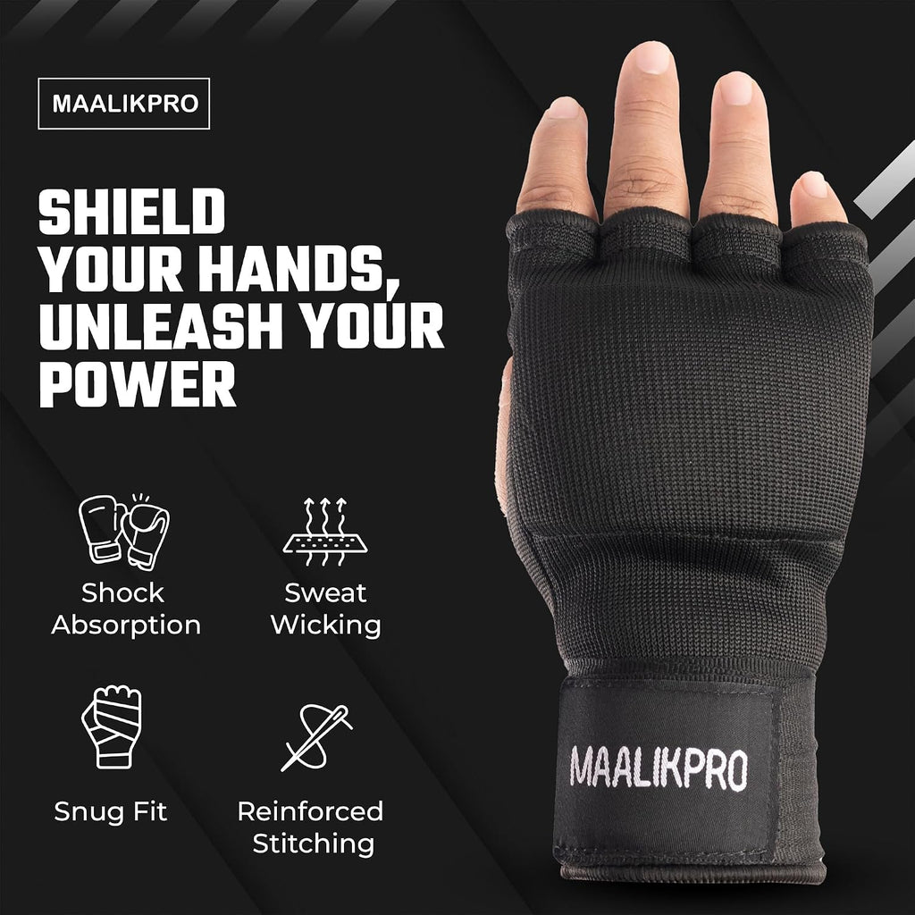 Boxing Hand Wraps Gel Inner Gloves | Gel Padded Hand Wraps for for Men & Women, Boxing, MMA, Muay Thai, & Martial
