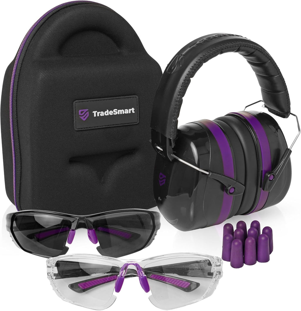 Shooting Ear & Eye Protection Kit, Combined NRR 38 | Every option stores in a hard clip-on case. You get anti-fog