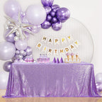 Lavender Sequin Tablecloth Lilac Wedding Party Sequin Tablecloth