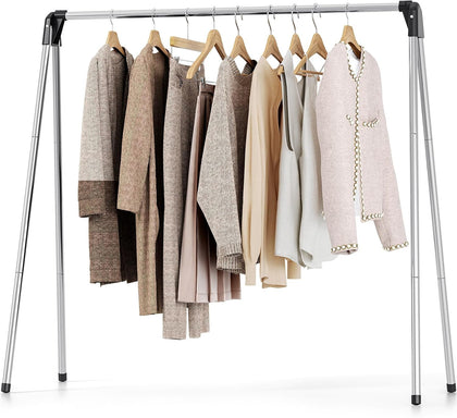 Clothes Drying Rack Foldable, Portable Clothes Rack for Travel | Stainless Steel, Folds Flat to Storage, Lightweight