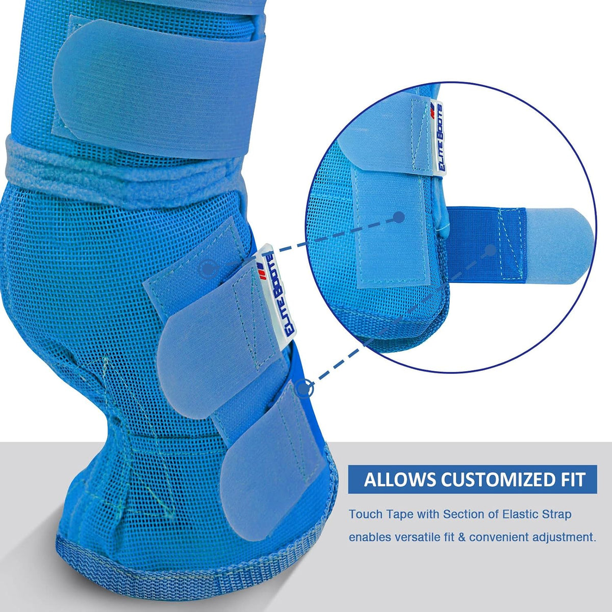 Horse Fly Boots Perfect Contoured Fit Leg Guards Dense Mesh Boots with Ventilated Comfort Reliable Protection from