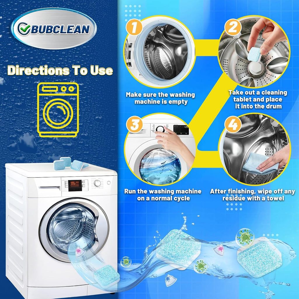 Washing Machine Cleaner Tablets, 24 Pack