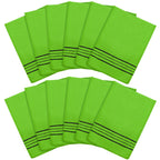 12 Pack Korean Exfoliating Mitts, Body Scrub, 8 x 5.5 in, Green
