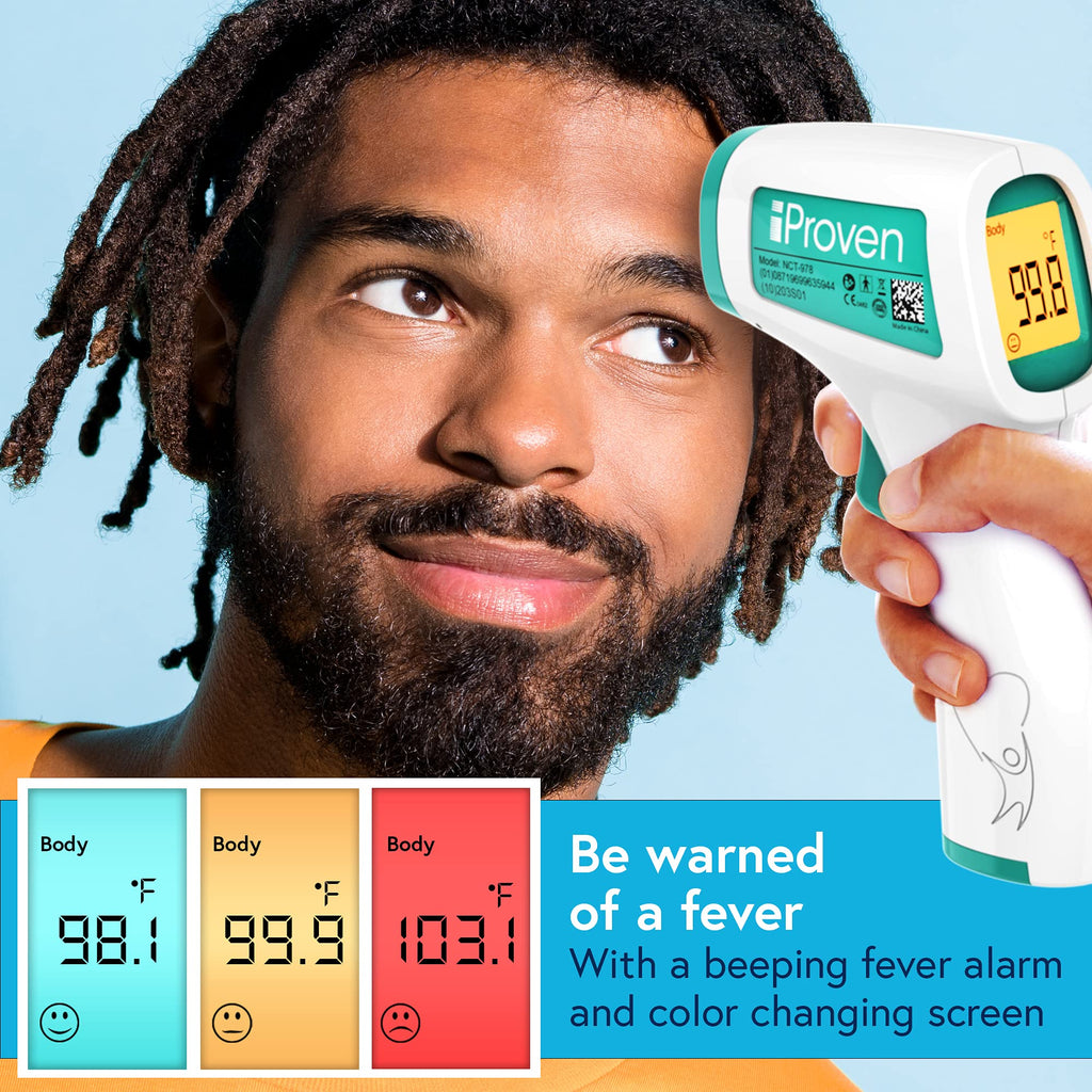 iProven Infrared Touchless Forehead Thermometer for Adults and Infants